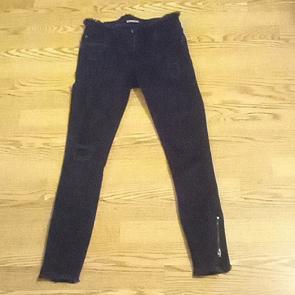 Express dark purple legging Jean mid-rise